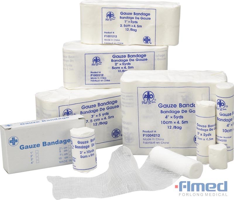 Gauze Roll Bandage Nonsterile Stretch 12/pkg from China manufacturer