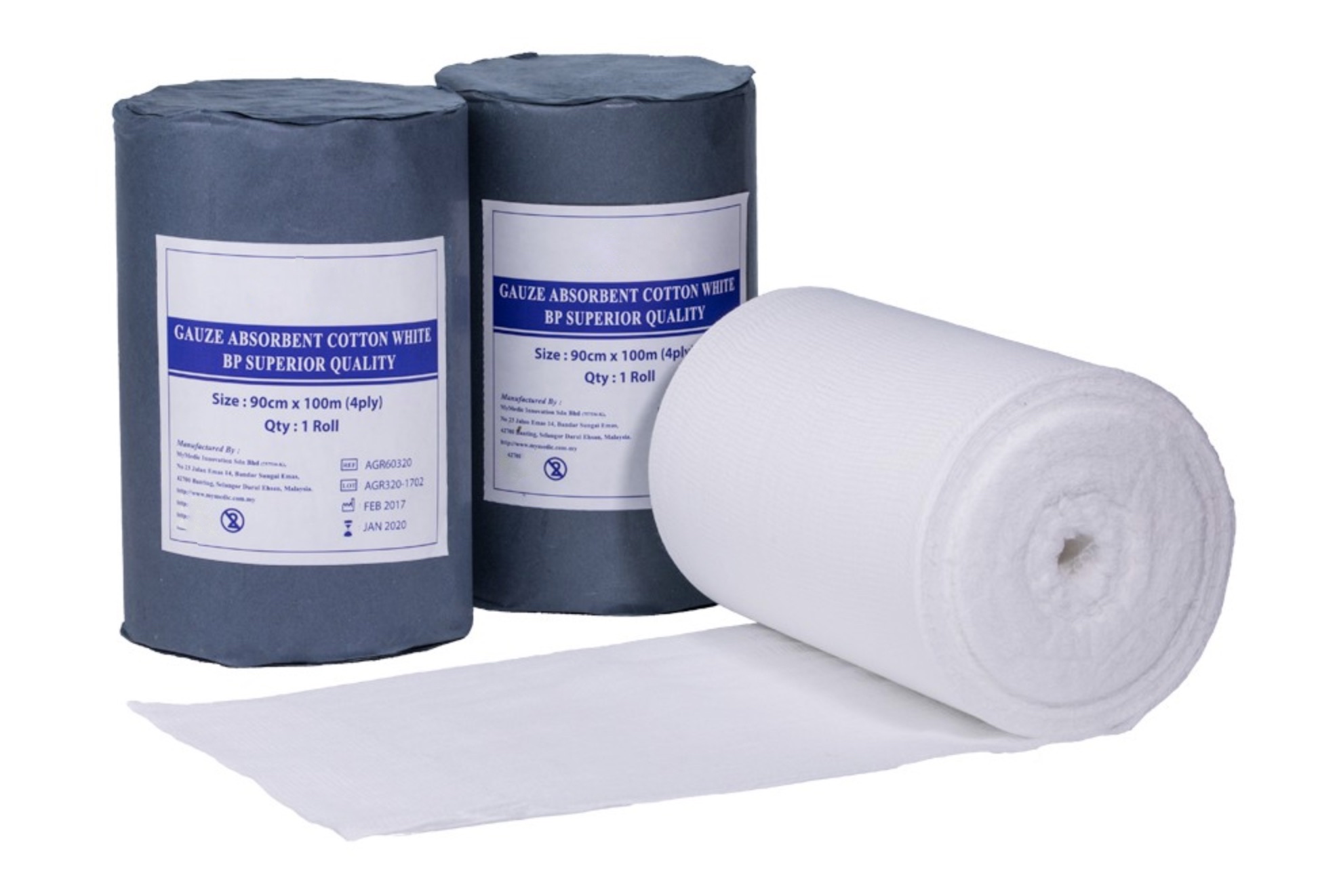 36' X 100 Yards 4ply Surgical Absorbent Cotton Gauze Roll from China