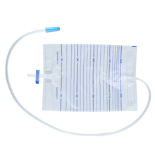 Disposable Economic Urine Bag 2000ml 0.12mm Thickness Pull-push Valve Type